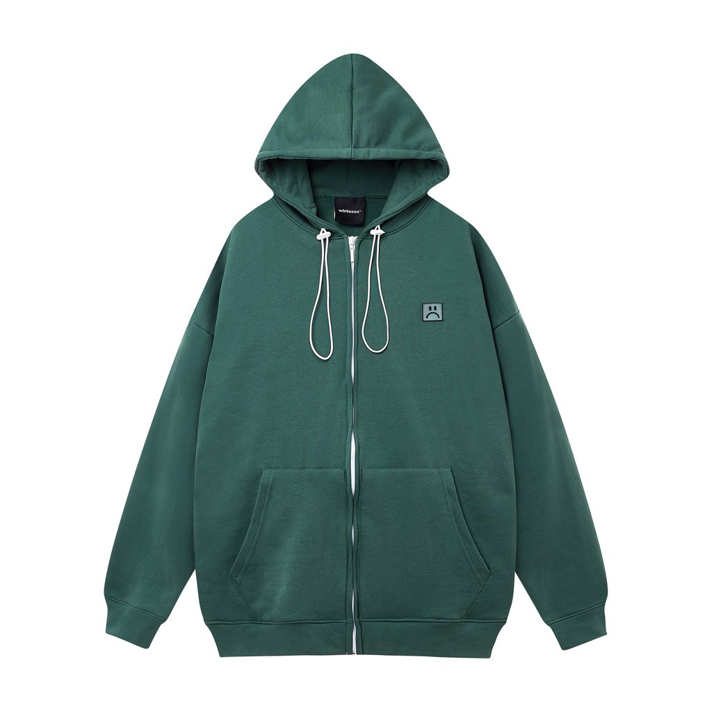 HOODIE FULLZIP "STORY" EVERGREEN