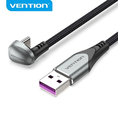 Dây cáp USB C hình chữ U Vention sạc nhanh chơi game 66W 480Mbps cho Huawei Xiaomi