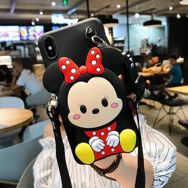 Ốp lưng ví hình chuột mickey và minnie cho OPPO Reno 3 Pro 2 Z 2F 2Z F11 F9 Pro F7 F5 Youth F3 F1S F1 F3 Plus | BigBuy360 - bigbuy360.vn