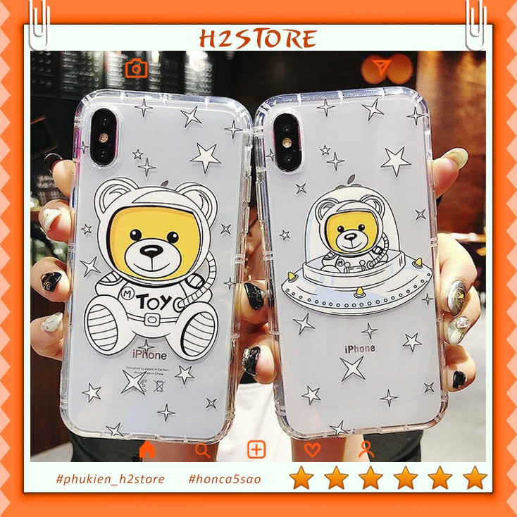 Ốp lưng iph one trong suốt Toy cho iph one 6 s plus 7 8 plus Xr X s max 11 11 pro max 12 mini 12 pro max se2