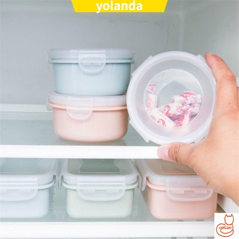 ☆YOLA☆ Kitchen Food Prep Box Bento Lunch Container Spices Storage Sealed Picnic Microwavable Refrigerator Fresh Keeping/Multicolor
