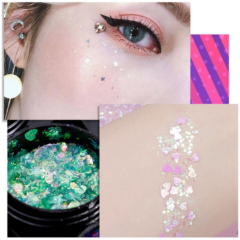 Bộ 3 gel ánh nhũ lấp lánh trang điểm mặt và cơ thể độc đáo | BigBuy360 - bigbuy360.vn