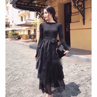[RẺ VÔ ĐỊCH ] Chân váy tầng hàng QC cao cấp