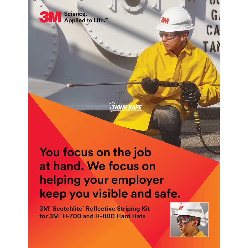 Decal phản quang 3M dùng dán nón bảo hiểm, xe máy, xe đạp - Thinksafe