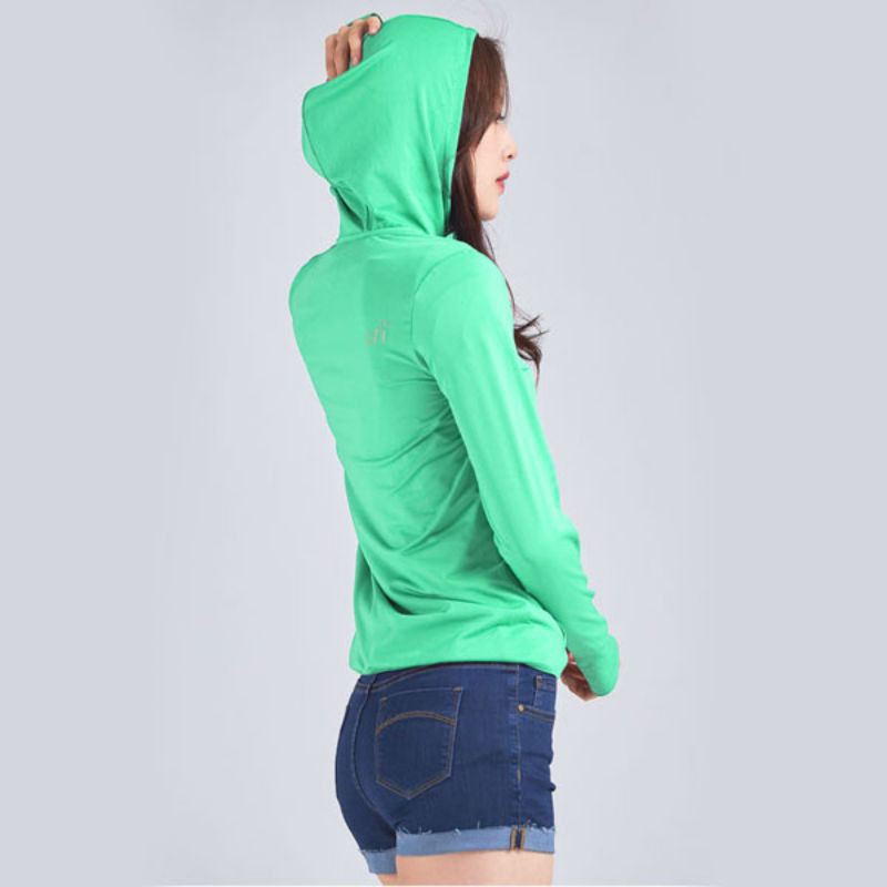 Áo khoác nữ Lime Orange Air Hoodie Plus thời trang LO18707102-DCY
