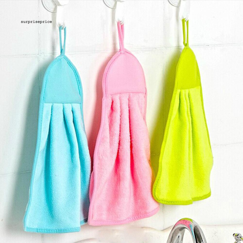 Khăn lau tay treo tường bằng vải nhung mau khô