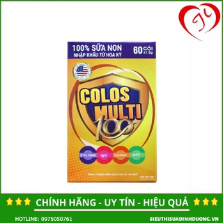 Sữa bột cho trẻ biếng ăn, tiêu hóa kém Mama Sữa Non Colos Multi 100 hộp 60 gói x 1,5g