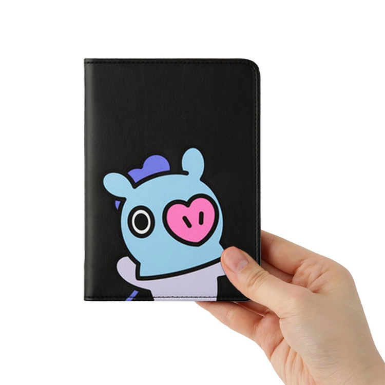 Ví Đựng Hộ Chiếu Họa Tiết Hoạt Hình BT21 Xinh Xắn