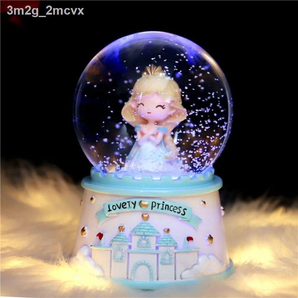 ❈lâu đài công chúa quả cầu pha lê hộp nhạc xoay giấc mơ quà tặng ngày thiếu nhi cho sinh nhật lần thứ 10 của cô bé