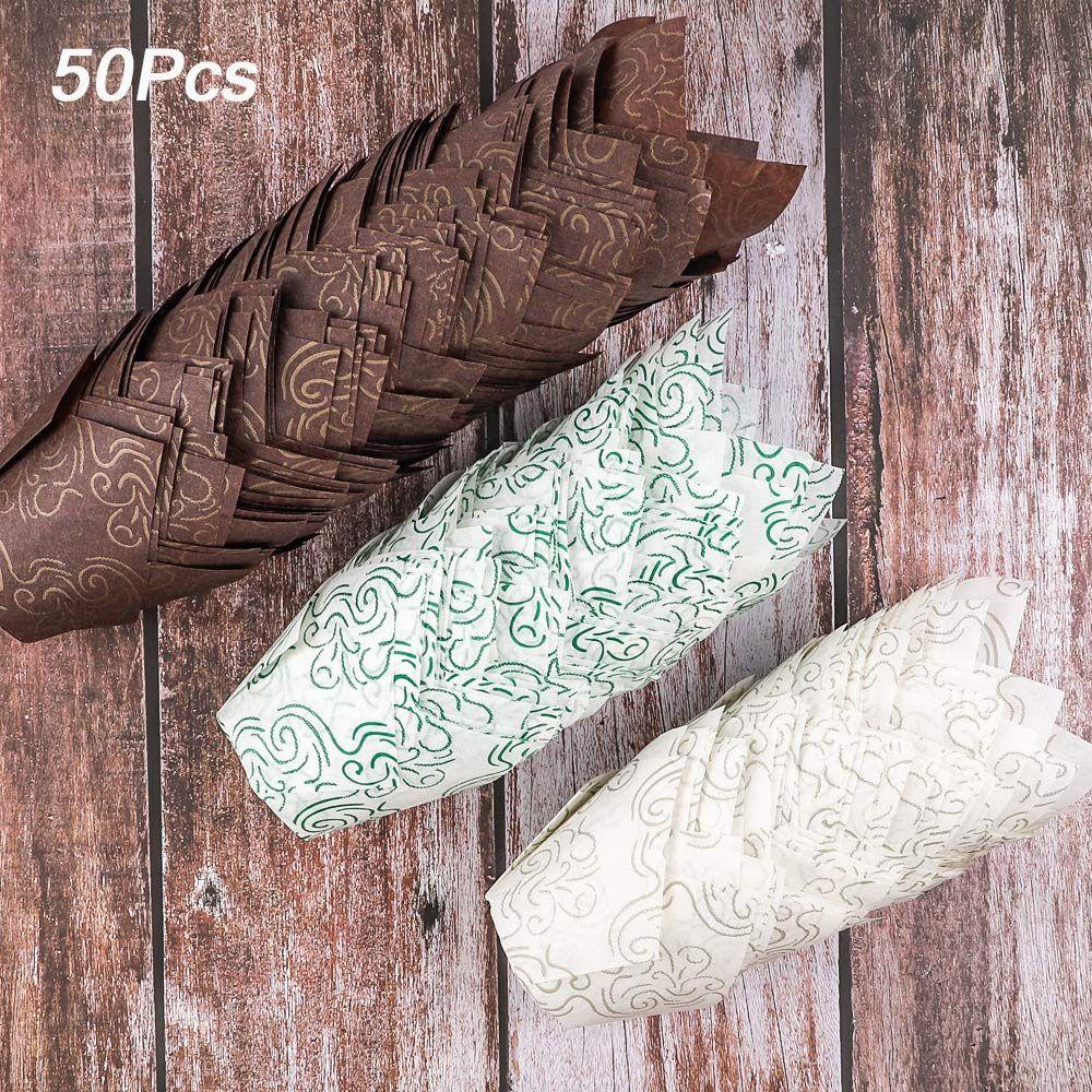 AUGUSTINA Set 50 Đế Lót Bánh Cupcake Chống Thấm Dầu
