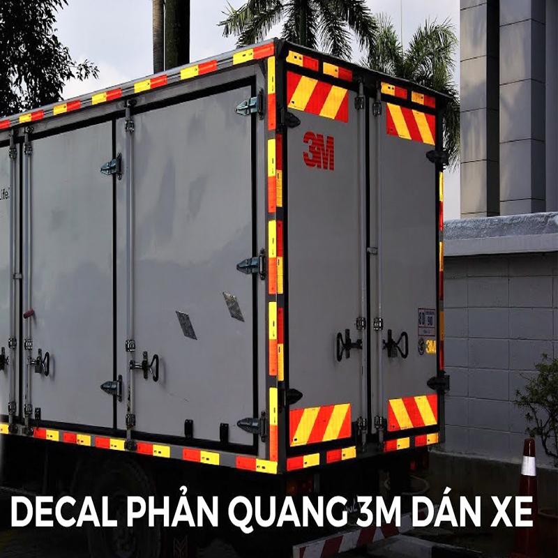 Decal Cảnh Báo Phản quang xéo 2 màu