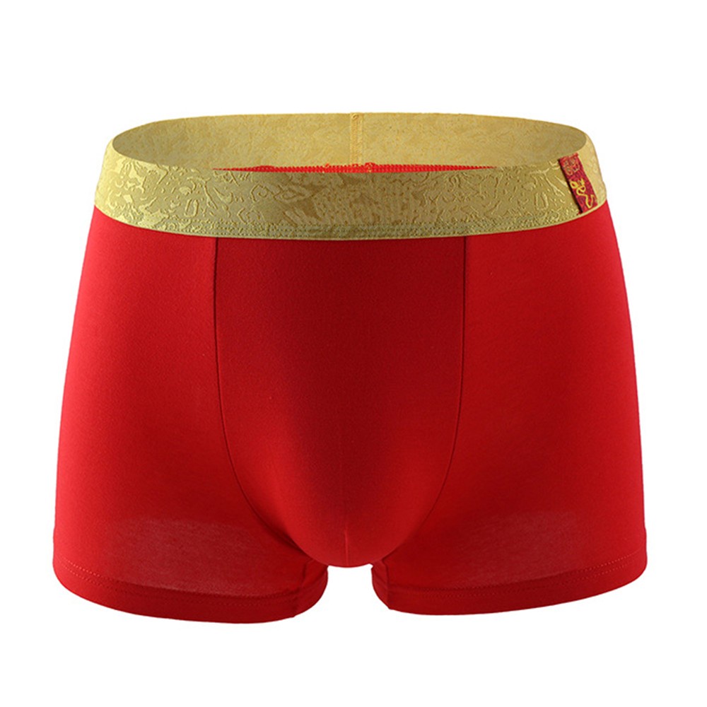 Quần lót boxer dáng rộng thoáng khí họa tiết rồng cá tính cho nam