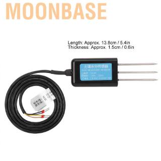 Moonbase Soil Moisture Sensor Humidity Temperature Electrical Conductivity Tester Meter RS485 Output