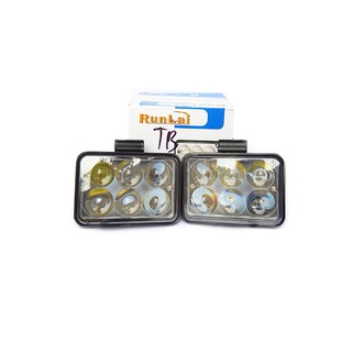 Đèn led trợ sáng 6 bóng vuông RunLai