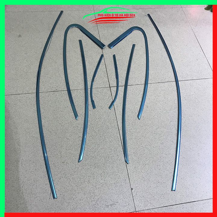 Bộ nẹp viền chân kính cong kính Lacetti 2004-2009 Inox sáng bóng chuẩn form xe