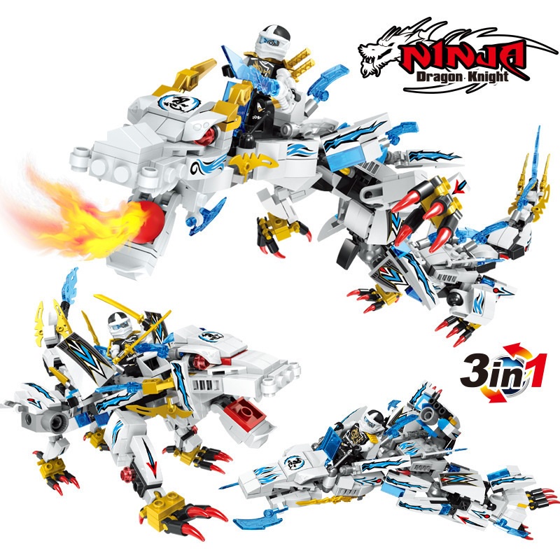 Đồ Chơi Lắp Ráp  Dragon Ninja Go - Hsanhe Rồng 3 In 1