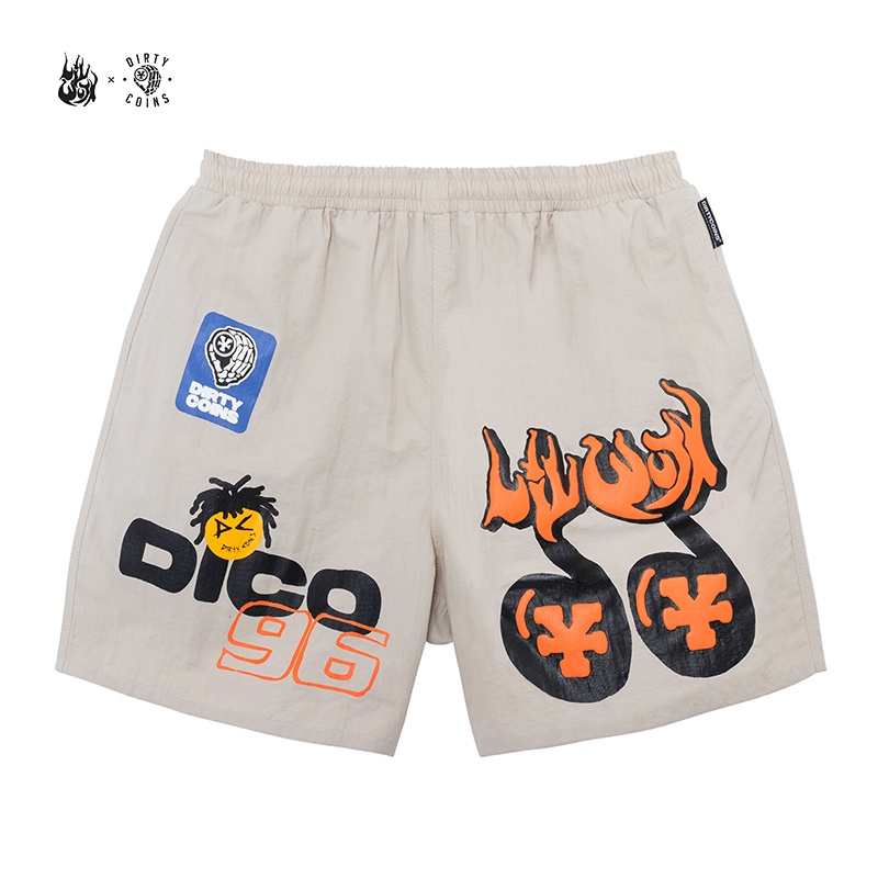 Quần DirtyCoins x LilWuyn Dico Tonic Short - Tan