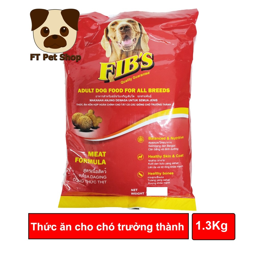 Thức Ăn Cho Chó Lớn Hạt Khô FIB'S 1.5Kg