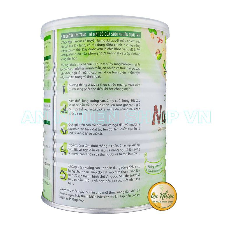 Bột Sữa Hạt Nuts & Milk 450g - Kết hợp 7 loại sữa hạt sen, sữa hạnh nhân, óc chó, yến mạch, mè, gạo lứt, sắn dây