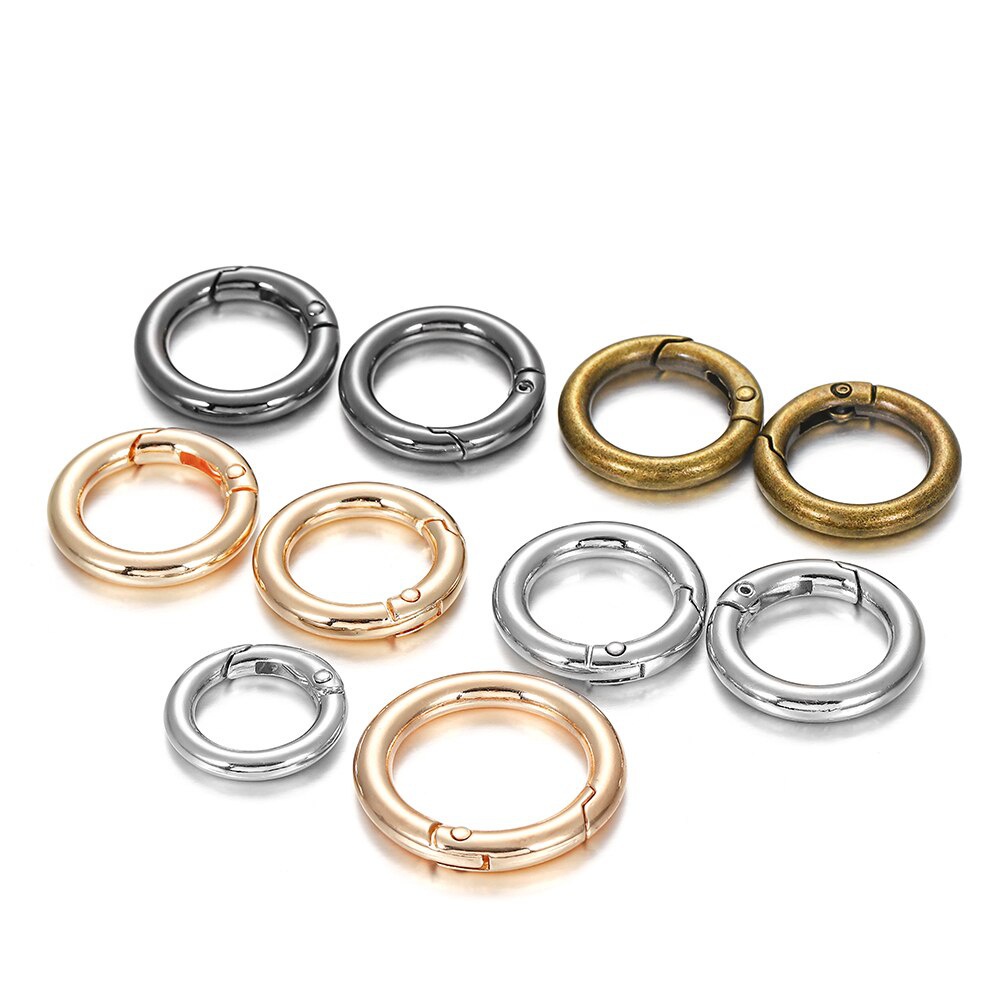 5 vòng khóa lò xo bằng hợp kim kẽm chuyên nghiệp cho đồ trang sức