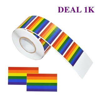 Tem dán cờ lục sắc dành cho cộng động lgbt