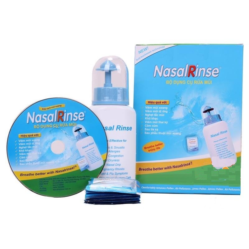 Bình rửa mũi cho bé Nasal Rinse Kèm hộp muối 25 gói