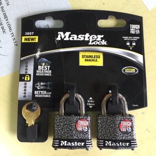 [Hỏa tốc HCM] Bộ 2 ổ khóa Master Lock chung chìa 3SST