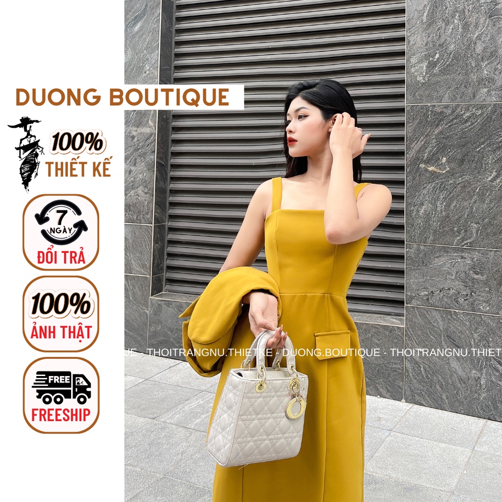 Set bộ váy tuyết Hàn quốc body kèm áo khoác crop tay dài sang chảnh - ảnh thật Dương boutique