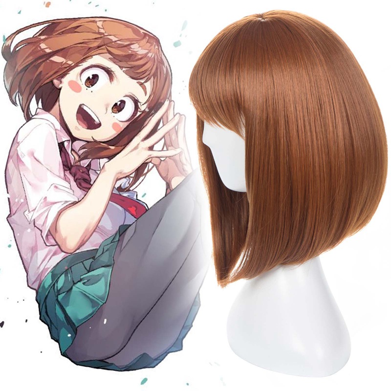 Tóc Giả Ngắn Cosplay Nhân Vật Ochako Uraraka