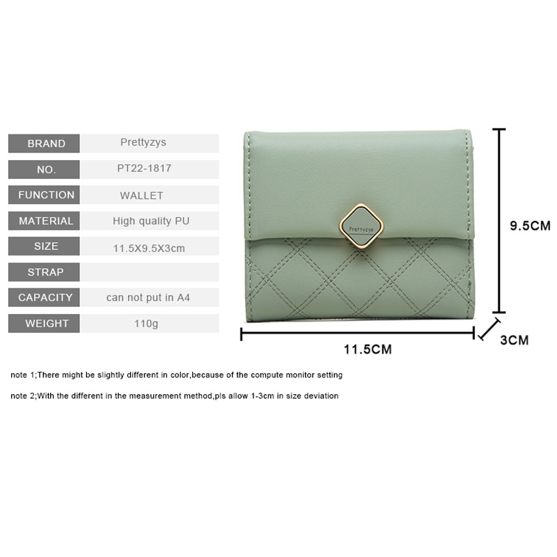 Ví Nữ Dáng Ngắn Đựng Thẻ Thời Trang Cao Cấp