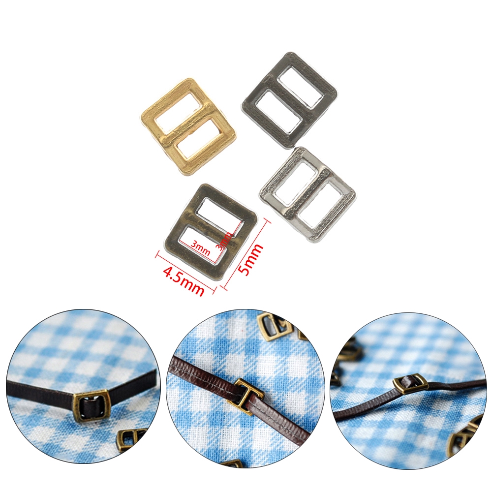 Set 20/40 Khóa Ba Cạnh Mini Siêu Nhỏ 3mm Có Thể Điều Chỉnh 4 Màu Cho Đồ Chơi