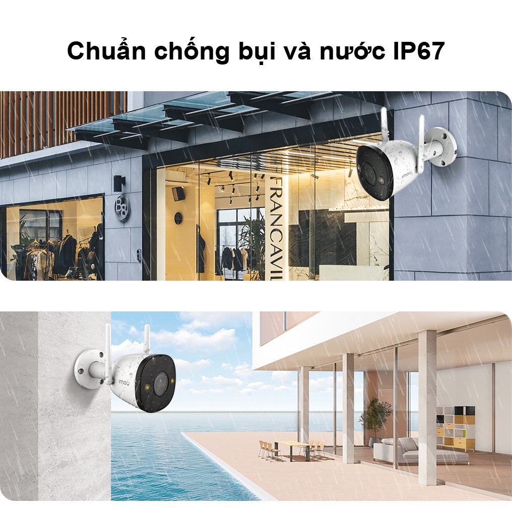 Camera Ngoài Trời Wi-Fi 2MP IMOU F22FP Màu Ban Đêm - Hàng Chính Hãng Bảo Hành 24 Tháng