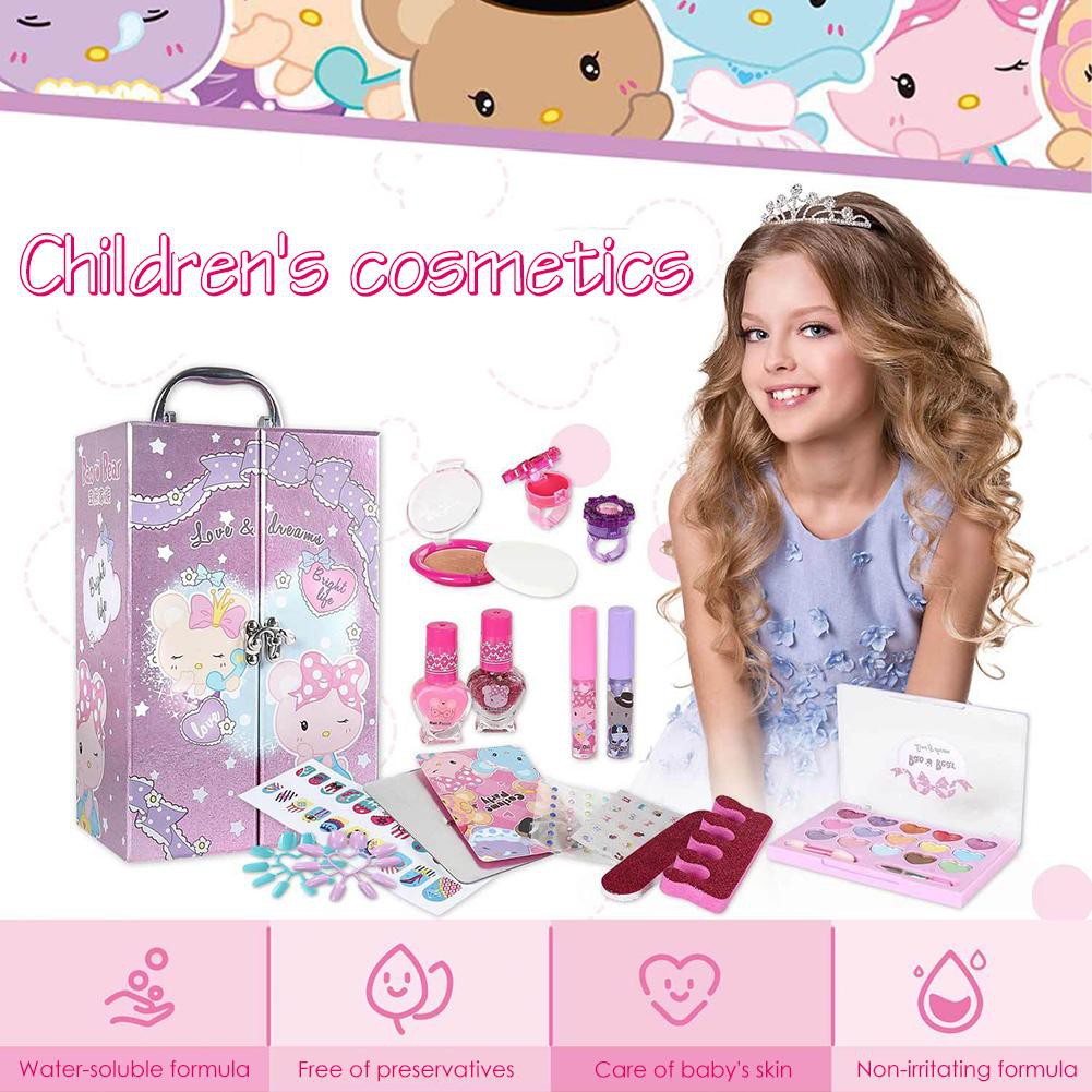 Bộ Đồ Chơi Trang Điểm An Toàn Không Độc Hại Dành Cho Bé Gái
