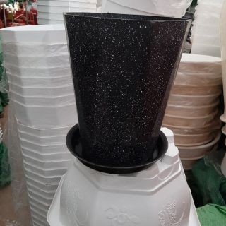 Đĩa Lót Đáy Chậu Nhựa Màu Trắng, Chống Thoát Nước Ra Ngoài Sàn Nhiều Size