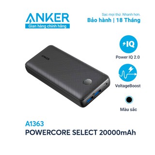 Pin sạc dự phòng anker powercore select 20000mah - a1363