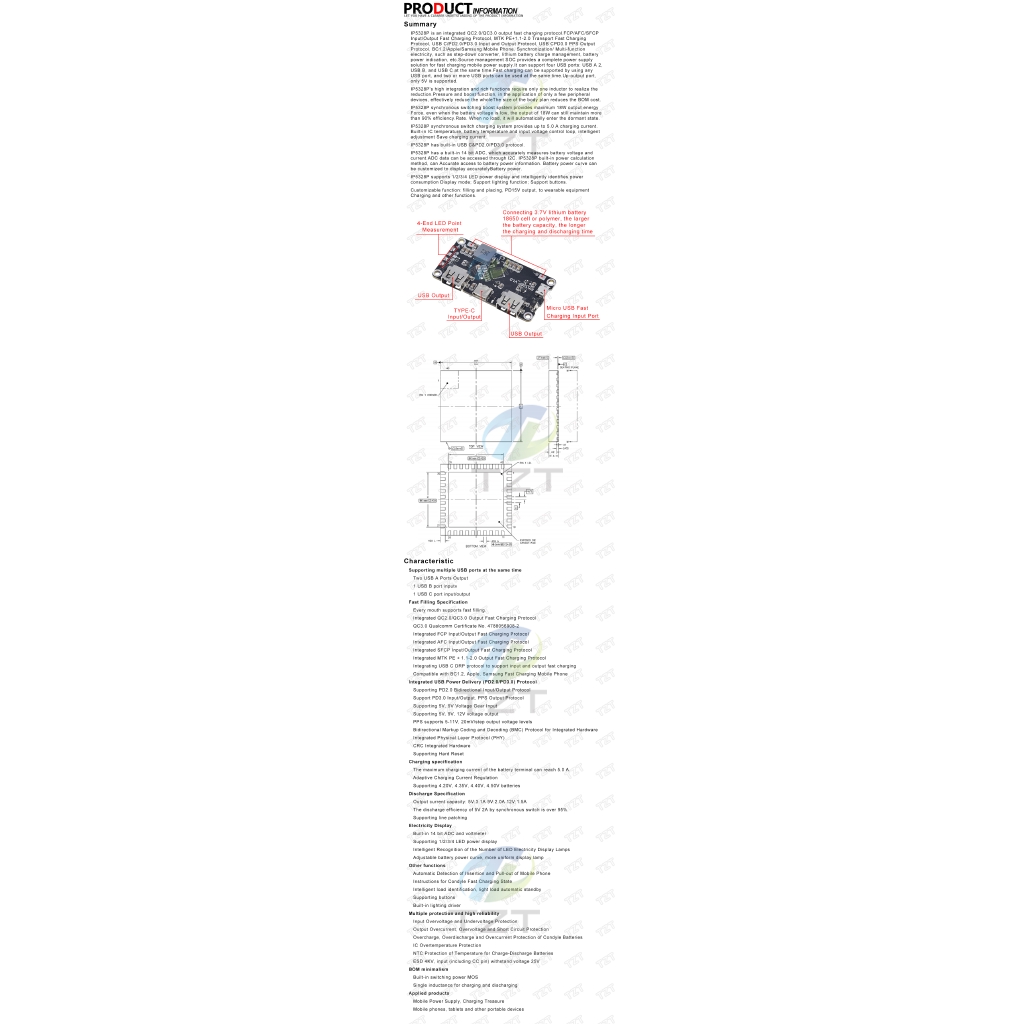 Bảng Mạch Sạc Pin Lipo Tpy-C 3.7v Sang 5v 9v 12v | BigBuy360 - bigbuy360.vn