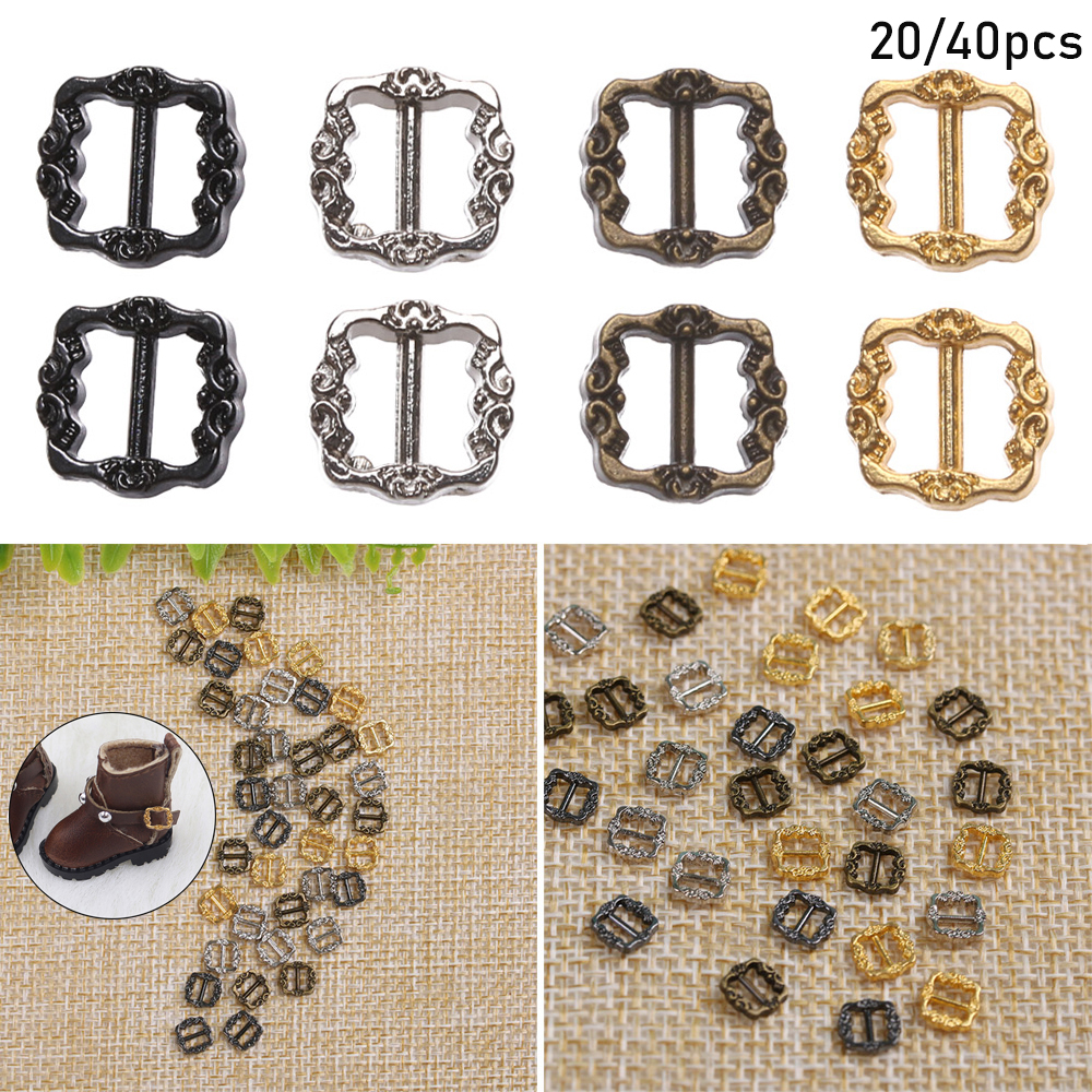 TRI Set 20 / 40 Nút Dây Đai An Toàn Mini 3.5mm / 7mm Diy Cho Búp Bê