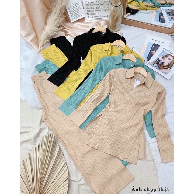 ❤️Set dập li tay dài kèm hình thật