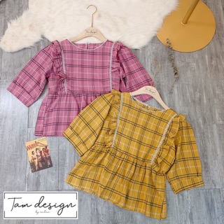 Áo babydoll kẻ