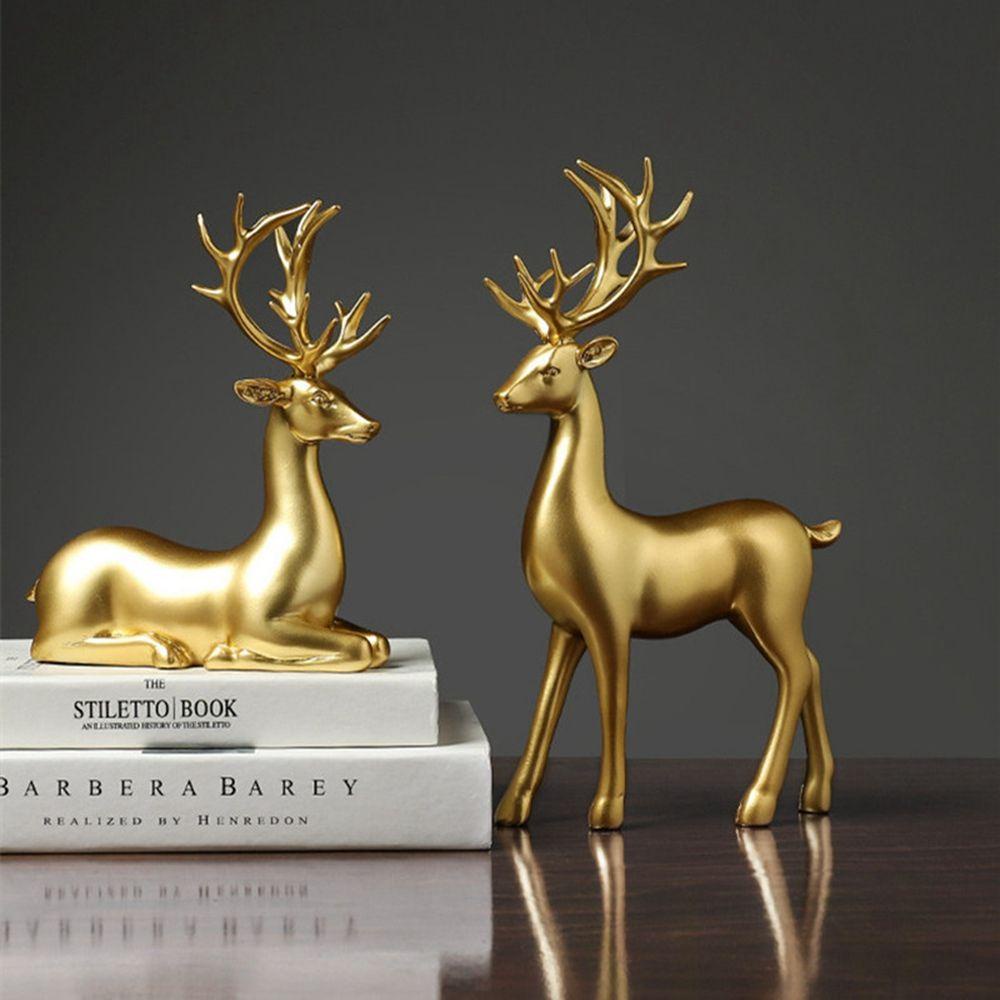 Mô Hình Hươu Xinh Xắn Dùng Trong Trang Trí|Động Vật Để Bàn Trang Trí Phòng Khách / Văn Phòng Phong Cách Bắc Âu