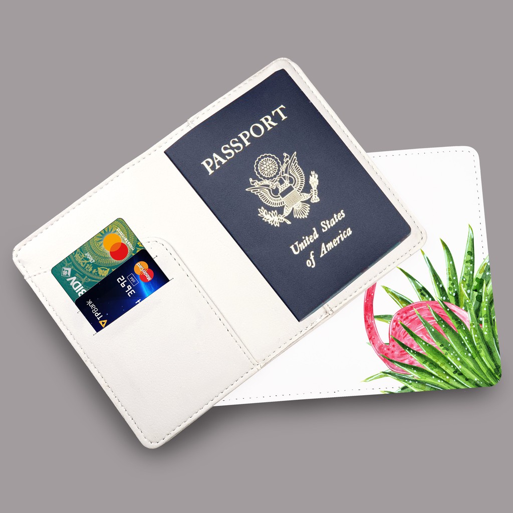 Bao Da Đựng Hộ Chiếu Hình HẠC - Ví Đựng Passport Du Lịch Cá Tính - PPT037