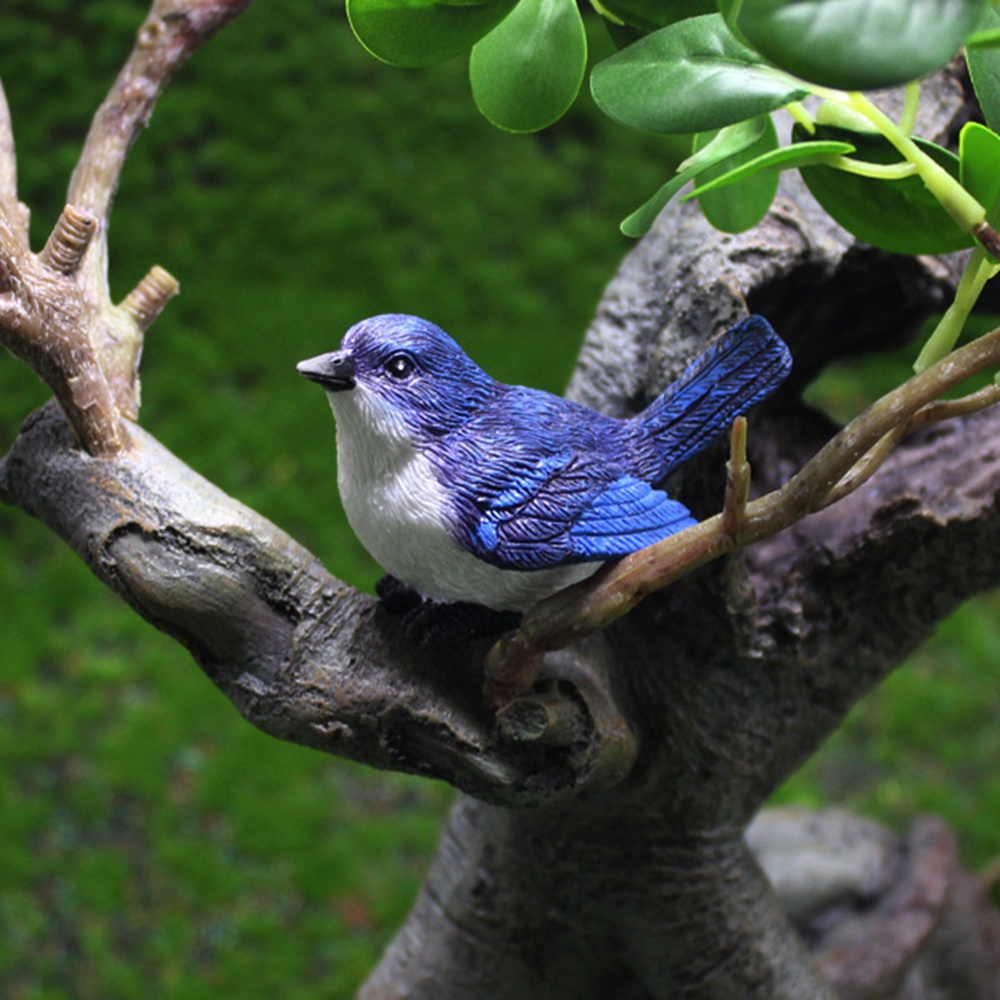 Mô hình chú chim mini bằng nhựa dùng trang trí tiểu cảnh