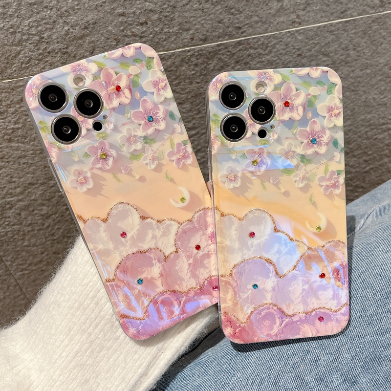 Ốp lưng Họa Tiết Hoa Thời Trang Dành Cho Oppo A3S A12E A16 A54 A7 A5S A12 A12S A5 A9 A55 A54 A36 A36 A96 A74 A95 A16 A16S A54S A55 A57 A17K A17 Reno7 Reno8 Z F11 F9 Reno 5 6 7 8 Pro Find X3 Lite