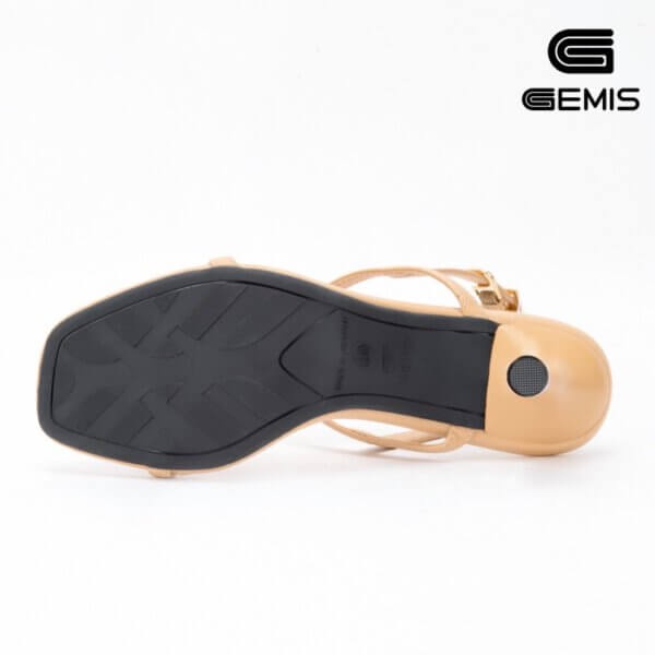 Giày sandal cao gót mũi vuông dây mảnh 7cm GEMIS – GM00271 Xanh/Đen/Kem