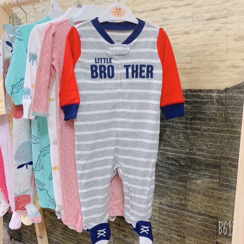 Body sleepsuit cotton dành cho bé từ 3 tháng đến 6 tháng