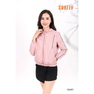 SS5497 ÁO GIÓ LÓT LƯỚI CÓ MŨ SUNFLY