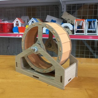 Wheel chạy Gỗ Đế Eke Đủ Size Bánh xe Gỗ dành cho Hamster WO314H