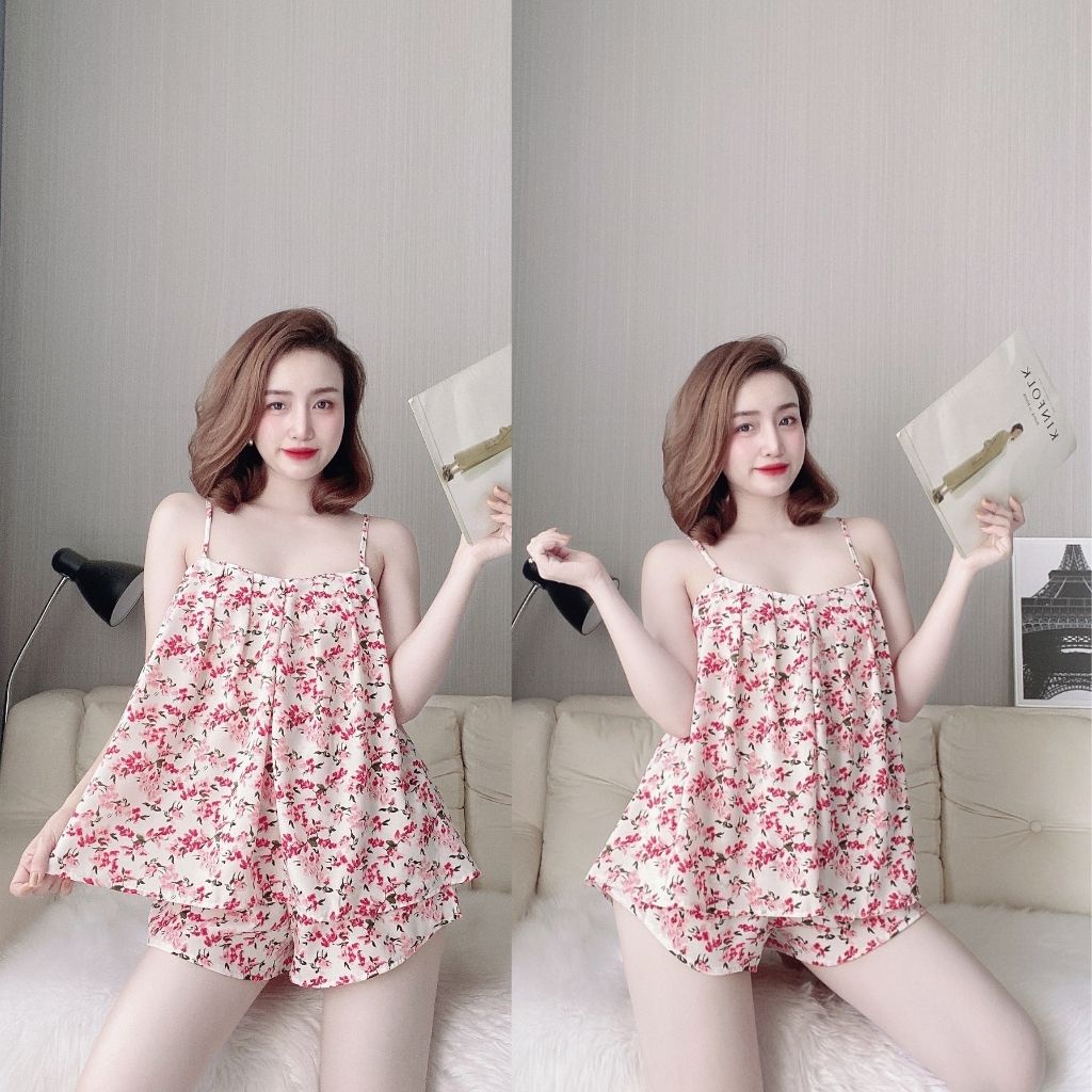 Đồ Ngủ Nữ BIGSIZE❣️FREE SHIP❣️ Đồ Ngủ Sexy lụa Mango cao cấp mềm mại xinh xắn &lt; 70KG