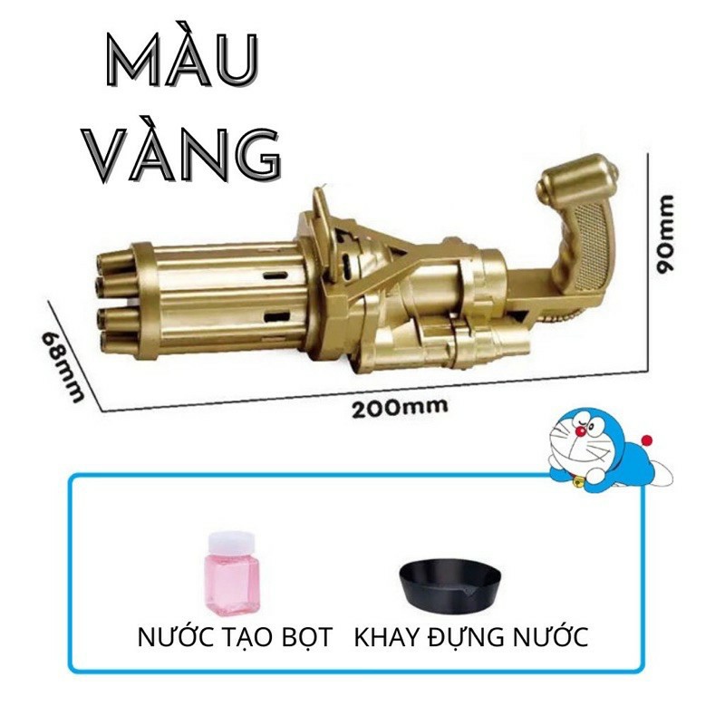 Đồ Chơi Bắn Bong Bóng Xà Phòng  8 Nòng Siêu Mạnh