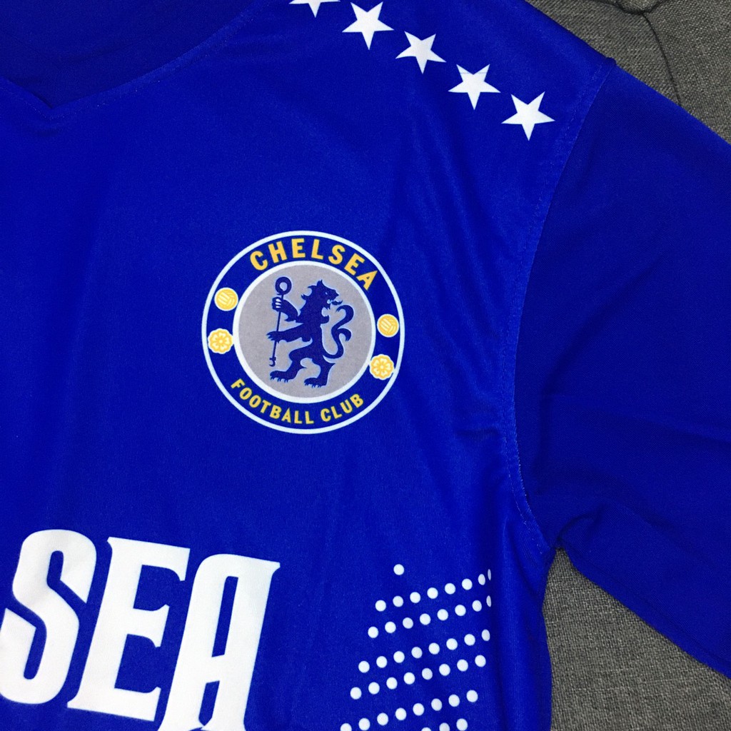 Bộ quần áo đá bóng CLB Chelsea Xanh Carabao Chế cực đẹp